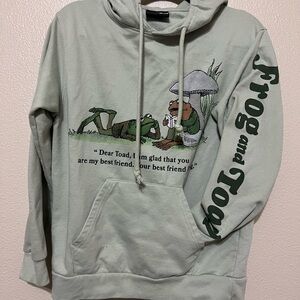 Frog and Toad Green Hoodie Sweatshirt